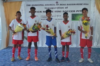 Inauguration of Raffick Nubee Mini Soccer Pitch was held on Friday 09 August 2019 at Stanley Rose Hill as from 5.30 pm
