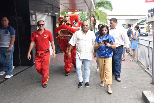 A Defile of Lion Dance from Raymond Chasle to Plaza followed by a Cultural Show icw Spring festival was organized on Saturday 15 February 2020, as from 18H00 at Salle des Fêtes, Plaza